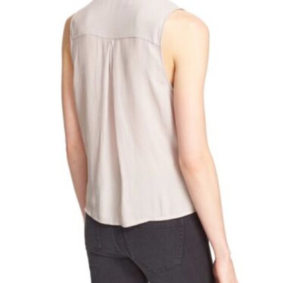 Free People Silver ‘So Fine’ Wrap Tank Top - Picture 2 of 10